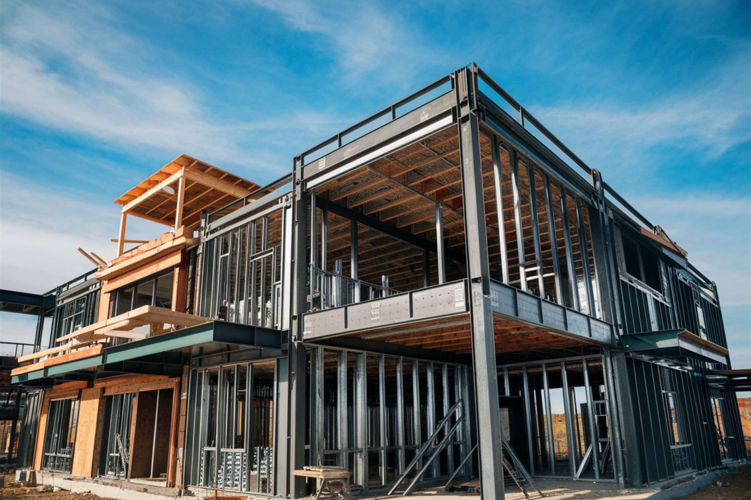 Estructura completa de perfiles de Steel Framing